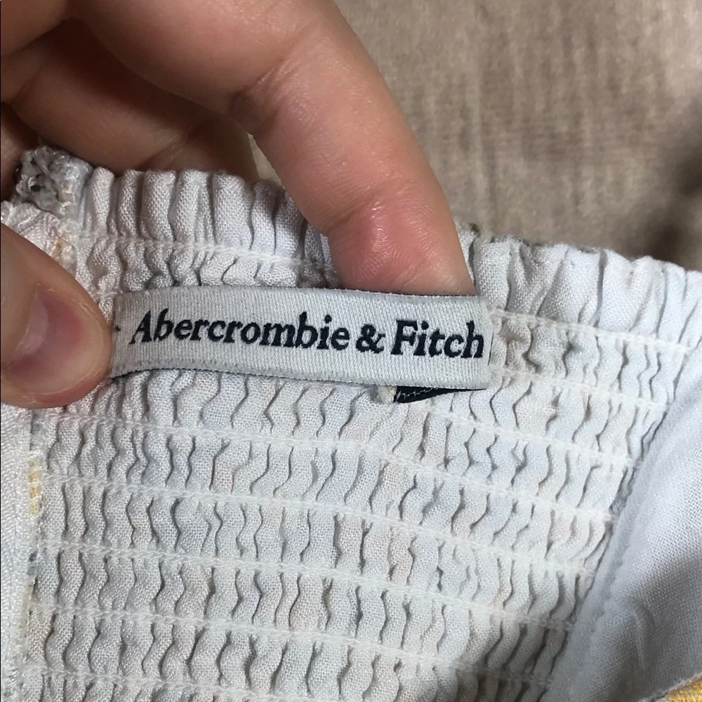 Abercrombie &‎ Fitch Yellow Floral Smocked Dress